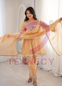 Real Mirror Embroidered Ethnic Suit Set