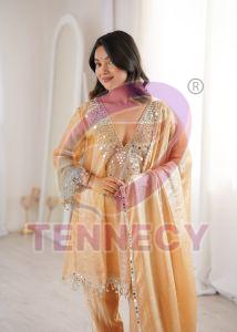 Real Mirror Embroidered Ethnic Suit Set