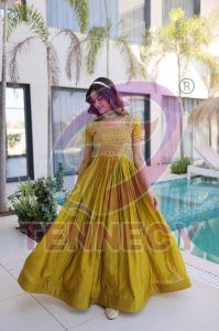 Sequins Zari Embroidered One Piece Gown