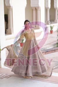 Sequins Zari Embroidered Party Wear Gown