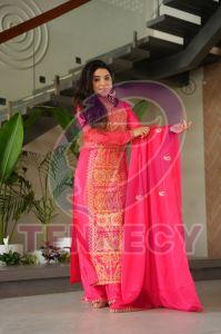 Thread Embroidered Pant Suit Set