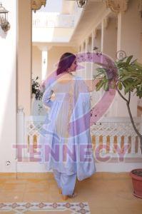 Wedding Wear Mal Chanderi Gown Set