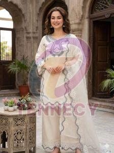 Pakistani Style Cut Work Palazzo Suit Set