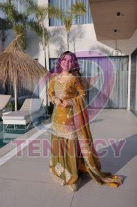 Zari Sequins Embroidered Sharara Set