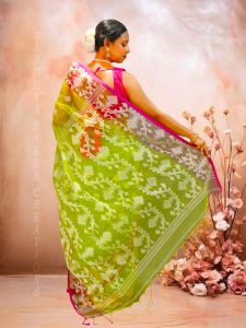 Pure Silk Muslin Handloom Traditional Saree
