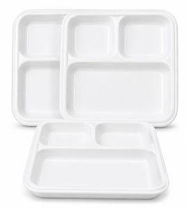 3 Compartment Bagasse Disposable Tray