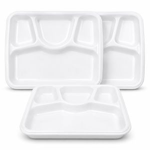 4 Compartment Bagasse Disposable Tray