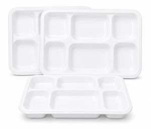 6 Compartment Bagasse Disposable Tray