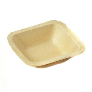 4 Inch Square Areca Leaf Bowl
