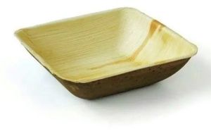 6 Inch Square Areca Leaf Bowl