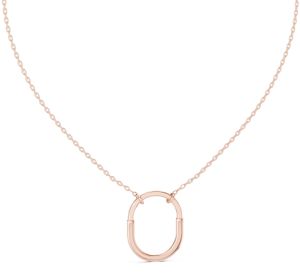 Diamond Oval Link Pendant Necklace