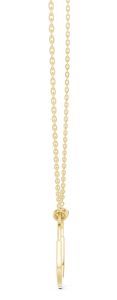 Diamond Oval Link Pendant Necklace