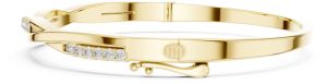 Elegant Twisted Diamond Bangle Bracelet