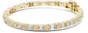 Emerald Cut Diamond Tennis Bracelet