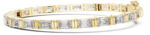 Emerald Cut Diamond Tennis Bracelet