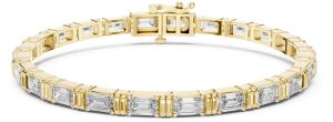 Emerald Cut Diamond Tennis Bracelet