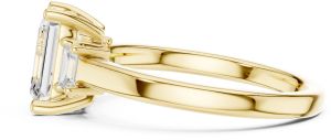 Emerald Cut Three Stone Diamond Ring