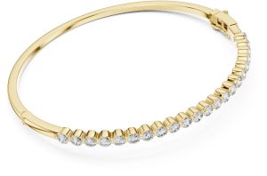 Graceful Diamond Half Tennis Bangle