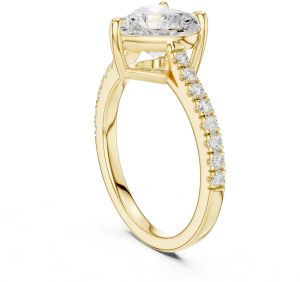 Heart Solitaire Diamond Engagement Ring