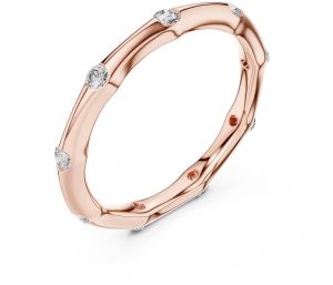 Modern Flush Diamond Wedding Band