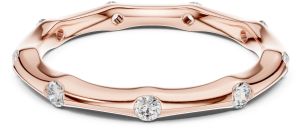 Modern Flush Diamond Wedding Band