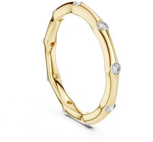 Modern Flush Diamond Wedding Band