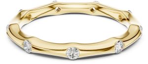 Modern Flush Diamond Wedding Band