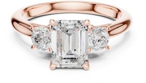 Modern Emerald Engagement Ring