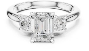 Modern Emerald Engagement Ring
