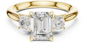 Modern Emerald Engagement Ring