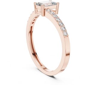 Princess Solitaire Diamond Engagement Ring
