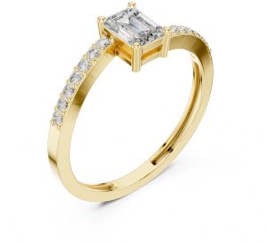 Princess Solitaire Diamond Engagement Ring