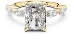 Radiant Princess Cut Diamond Ring