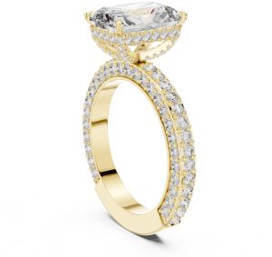 Radiant Princess Halo Diamond Ring