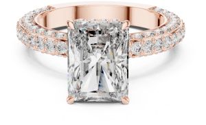 Radiant Princess Halo Diamond Ring