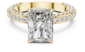 Radiant Princess Halo Diamond Ring