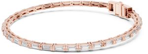 Slim Emerald Diamond Tennis Bracelet