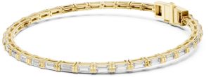 Slim Emerald Diamond Tennis Bracelet