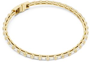 Slim Emerald Diamond Tennis Bracelet
