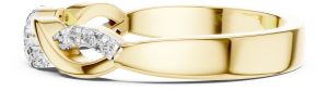 Twisted Diamond Band Ring