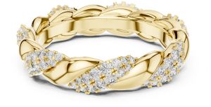 Twisted Diamond Eternity Wedding Ring