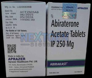 Abirakast 250mg Abiraterone Acetate Tablet