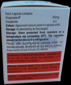 Etovel 50mg Etoposide Capsule