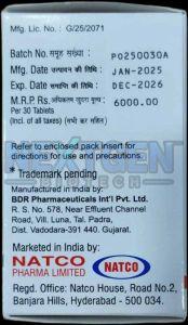 Pazonat 400mg Pazopanib Tablet