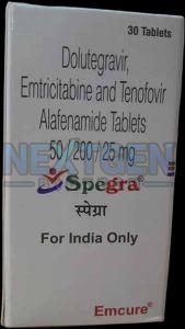 Spegra Dolutegravir Emtricitabine Tenofovir Alafenamide Tablet