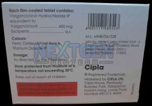 Valgan 450mg Valganciclovir Tablet