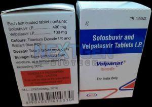 Velpanat Sofosbuvir 400mg Velpatasvir 100mg Tablet
