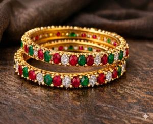 Ruby Emerald Bangles