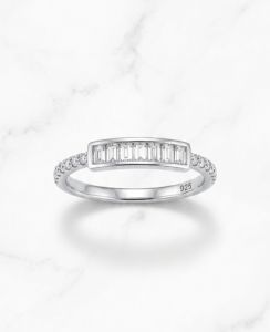Crystal Comet 925 Italian Sterling Silver Zirconia Diamond Ring