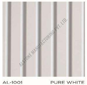 AL-1001 Pure White Aluminium Standard Louvered Panel
